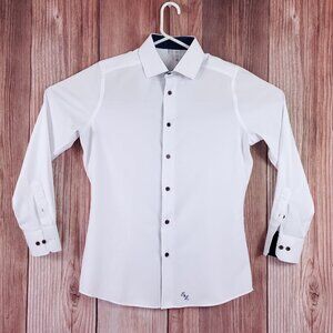 State & Liberty Shirt Small The Springer Limited Edition White with Navy Accents